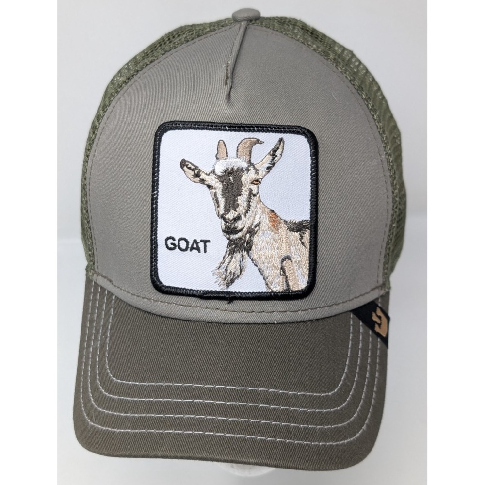 Goorin Bros The Farm Goat Trucker Hat Men Baseball Snapback Cap Mesh VTG